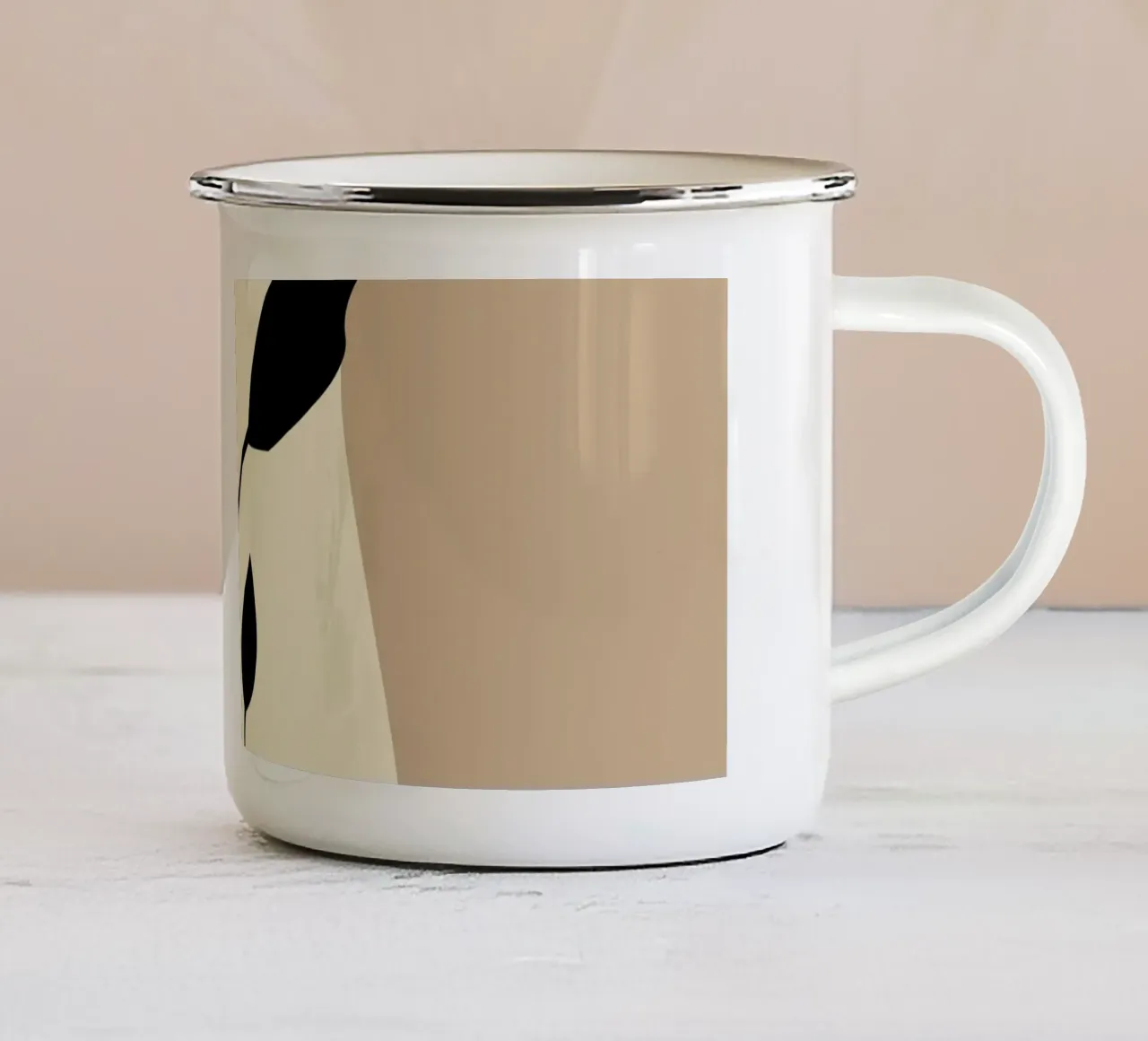 Arte moderna geometrica tazza in smalto da Kintsugi99