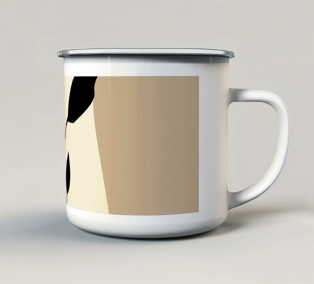 Arte moderna geometrica tazza in smalto da Kintsugi99