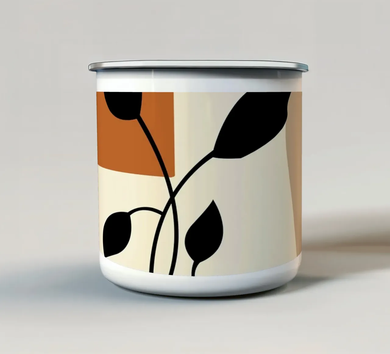 Arte moderna geometrica tazza in smalto da Kintsugi99