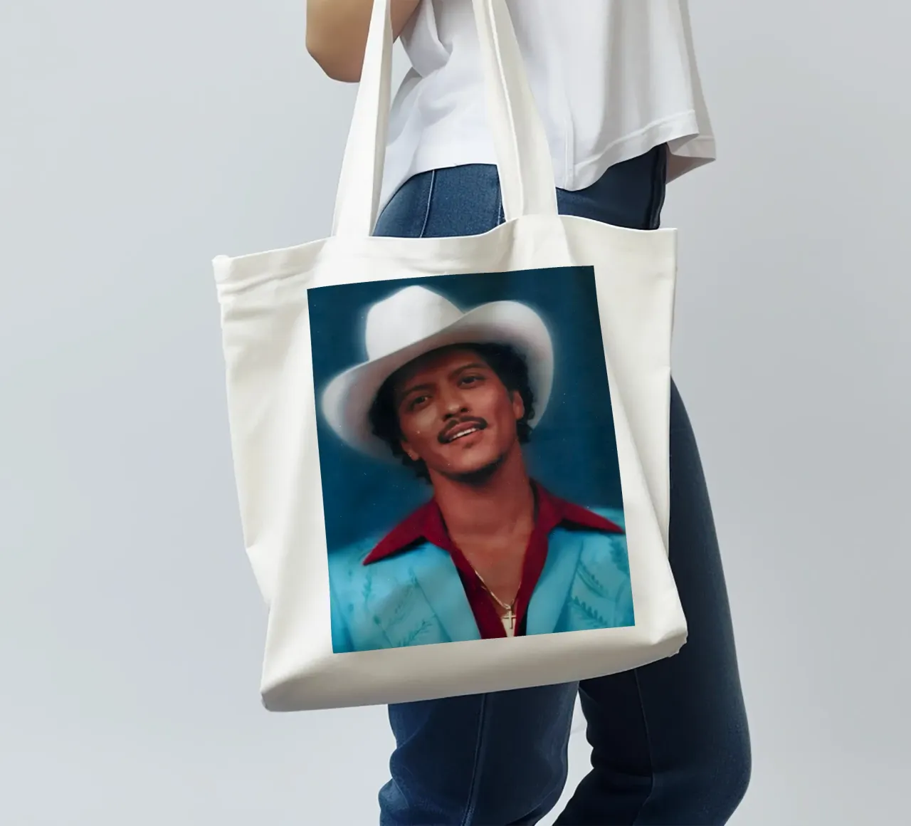 Bruno mars borsa in juta da Low poly art