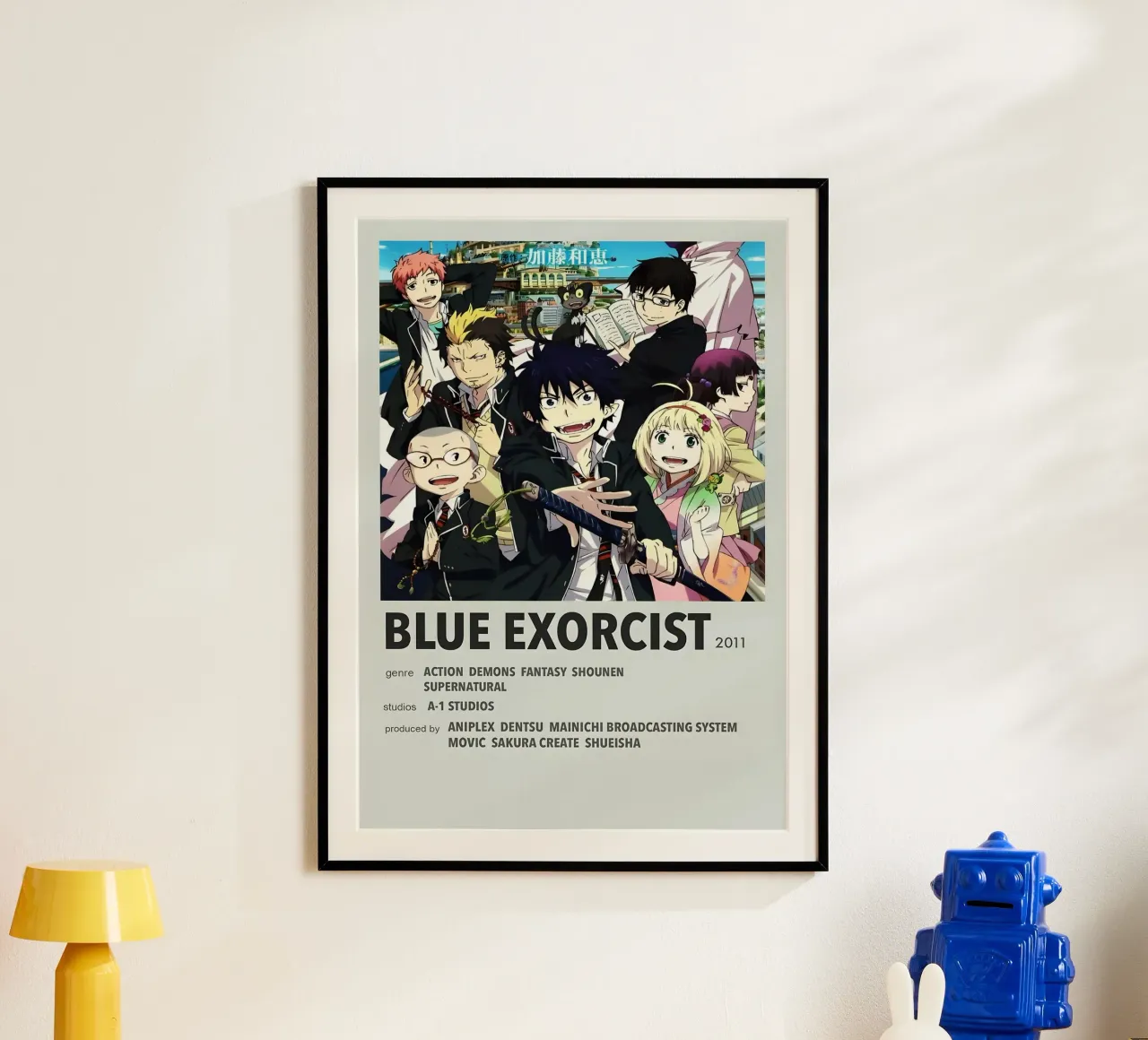 BLUE EXORCIST 2011 poster con telaio in plastica da Totoya