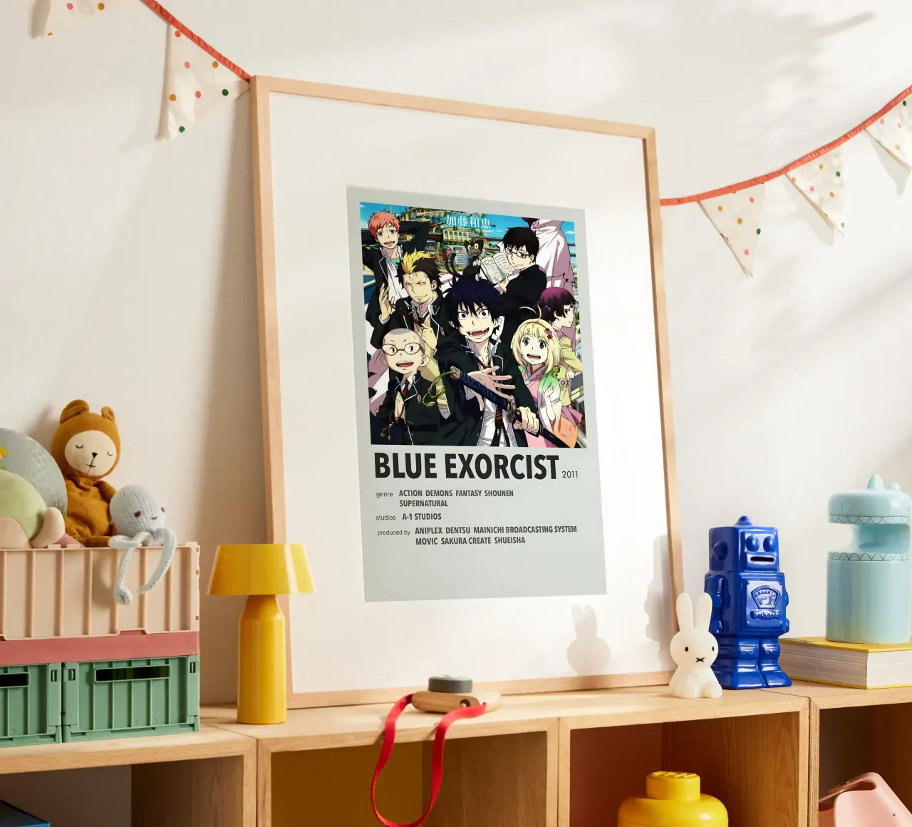 BLUE EXORCIST 2011 poster con telaio in plastica da Totoya