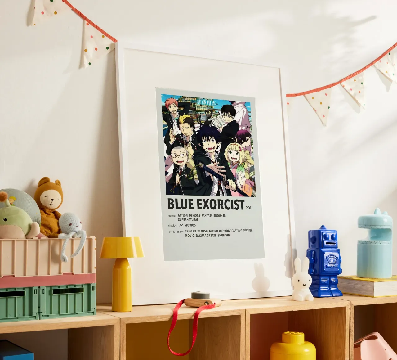 BLUE EXORCIST 2011 poster con telaio in plastica da Totoya