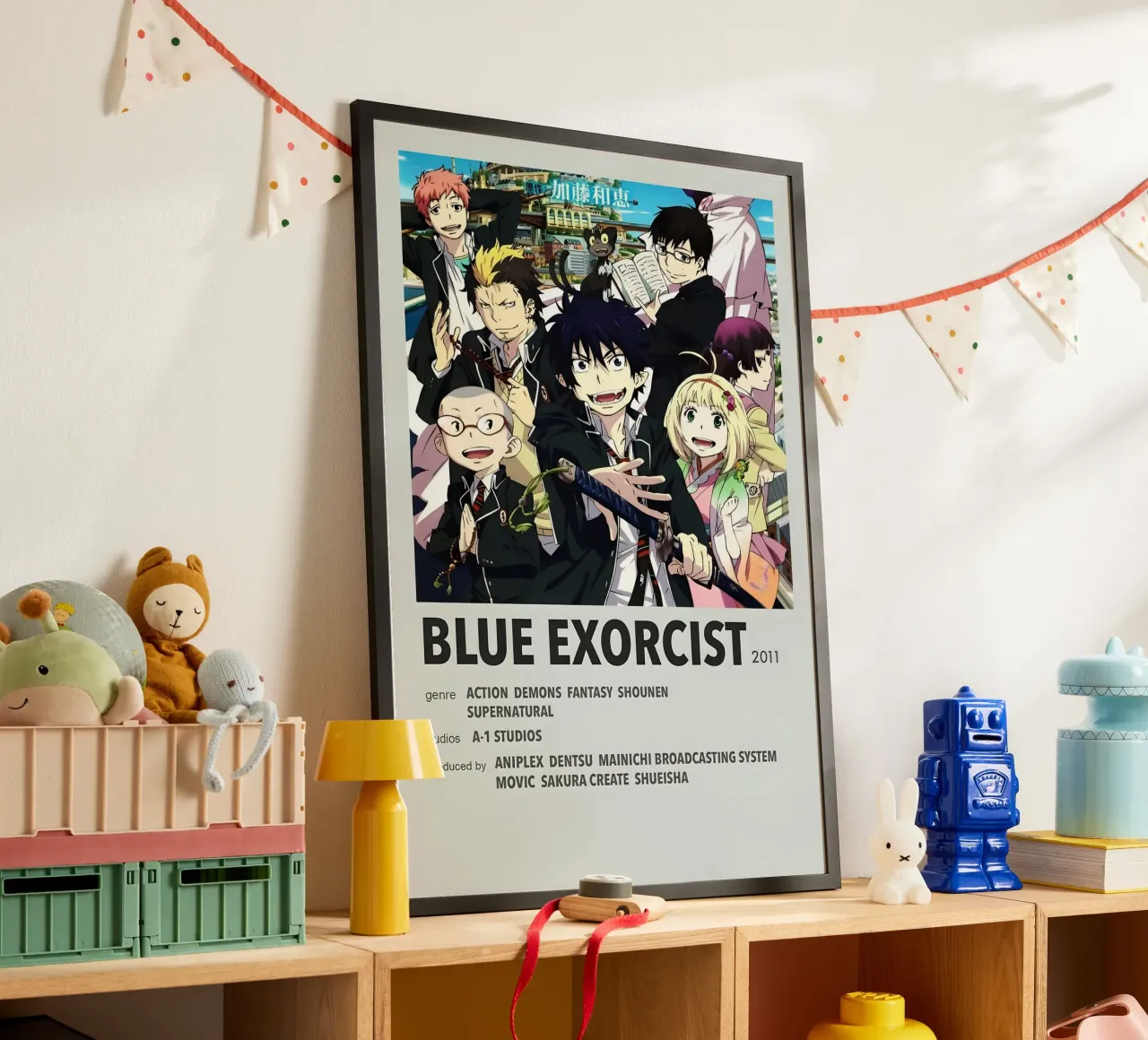 BLUE EXORCIST 2011 poster con telaio in plastica da Totoya