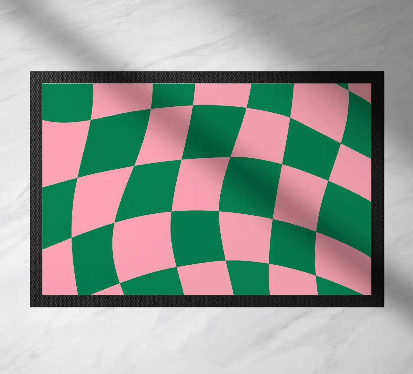 Checkered Bliss doormat by Kintsugi99