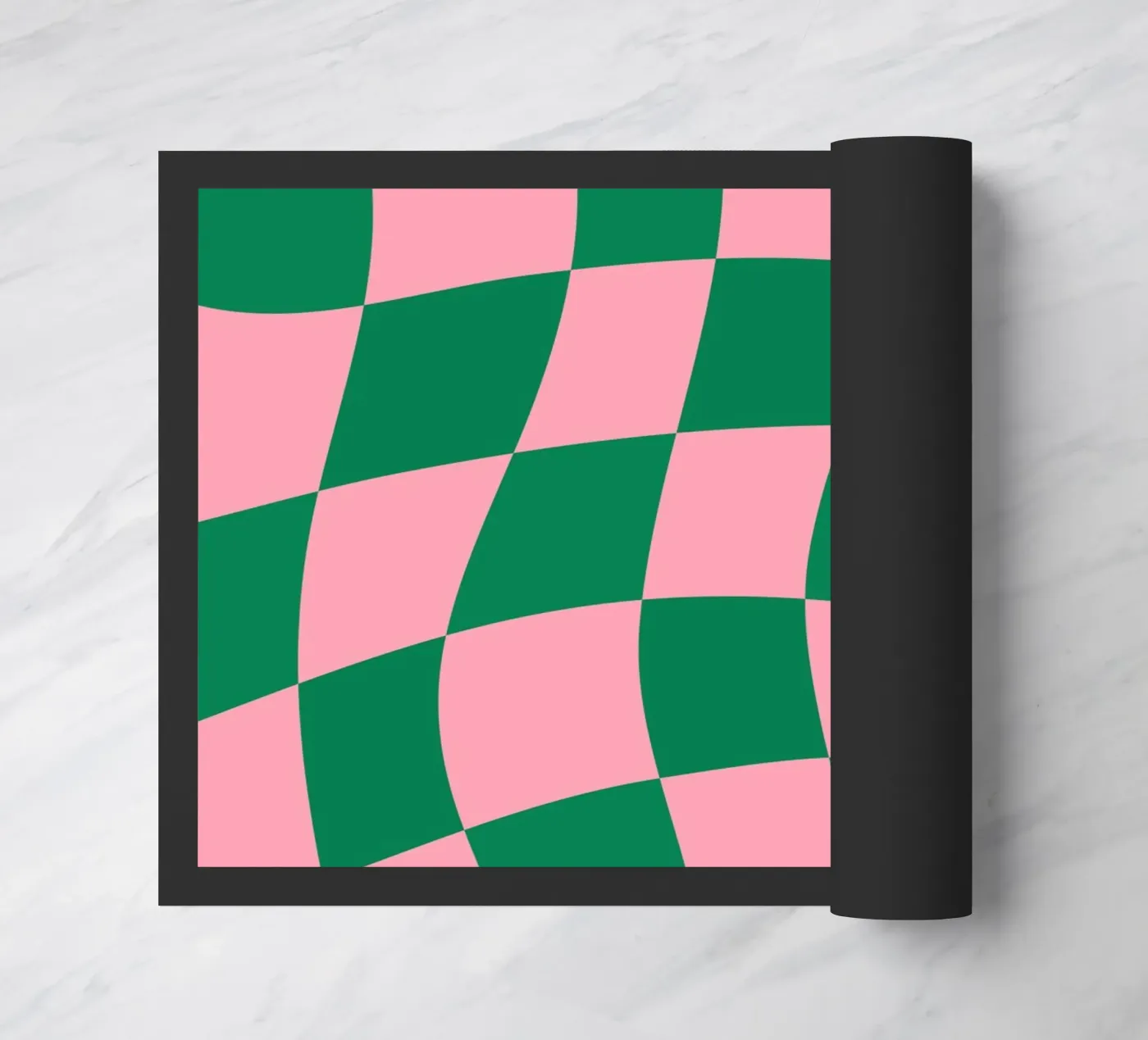 Checkered Bliss doormat by Kintsugi99