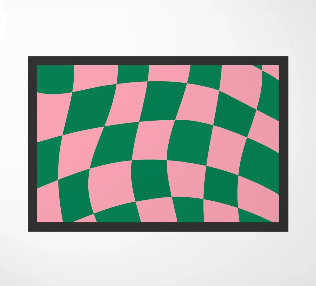Checkered Bliss doormat by Kintsugi99