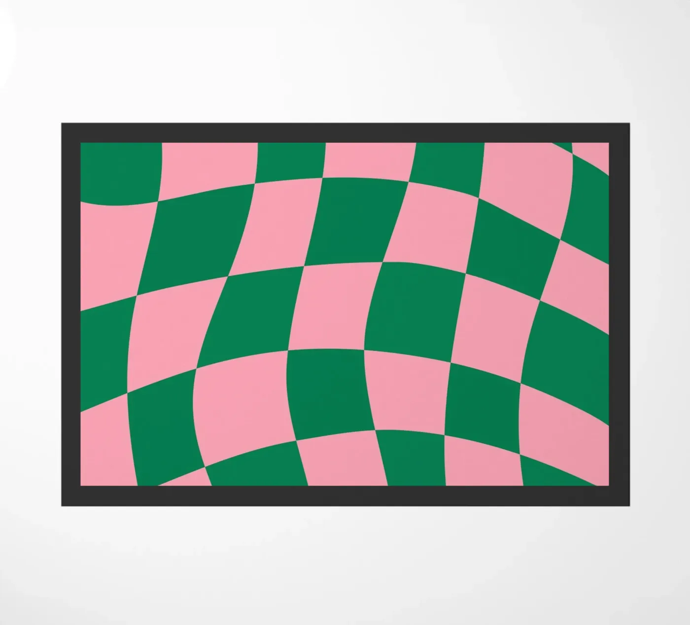 Checkered Bliss doormat by Kintsugi99