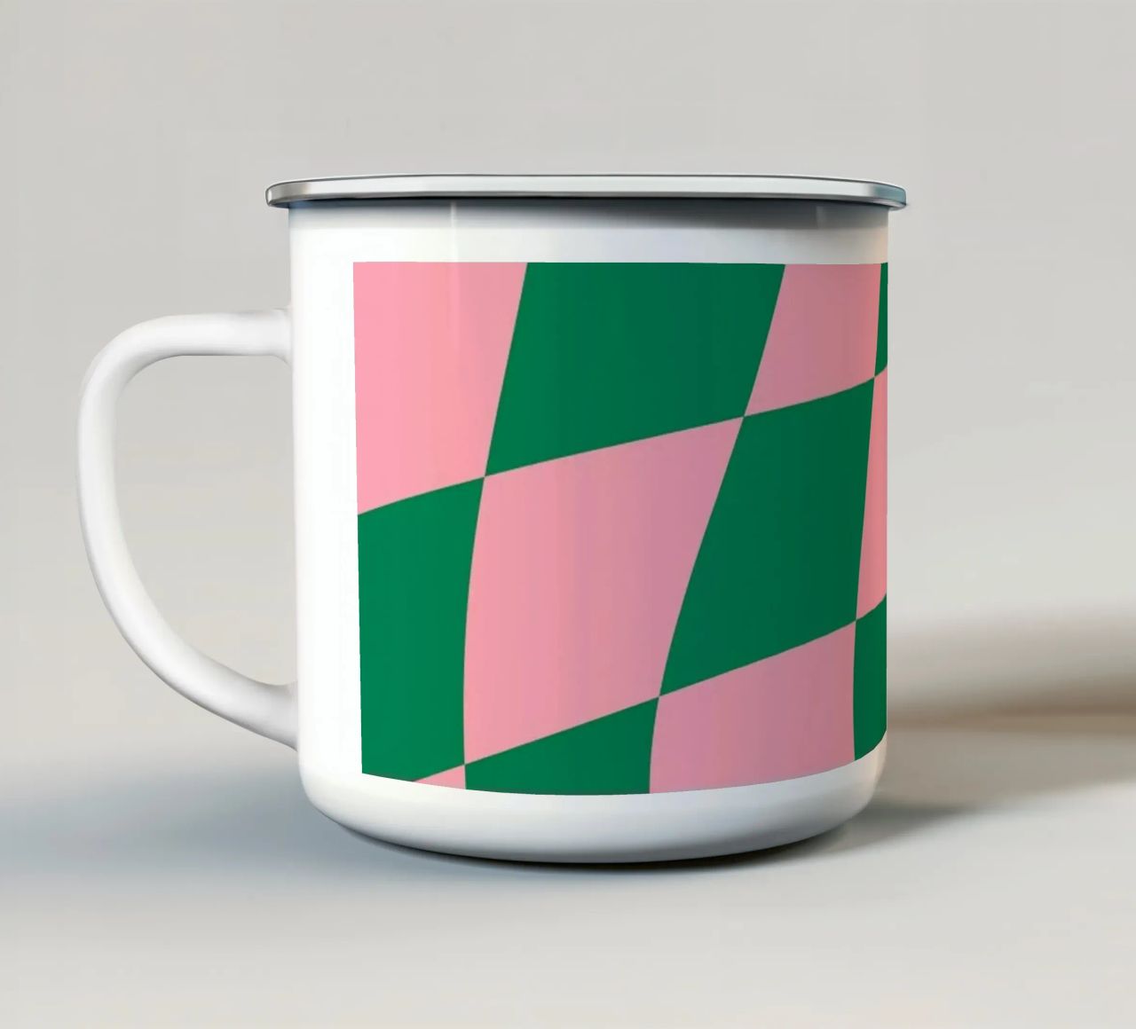 Beatitudine a scacchi tazza in smalto da Kintsugi99
