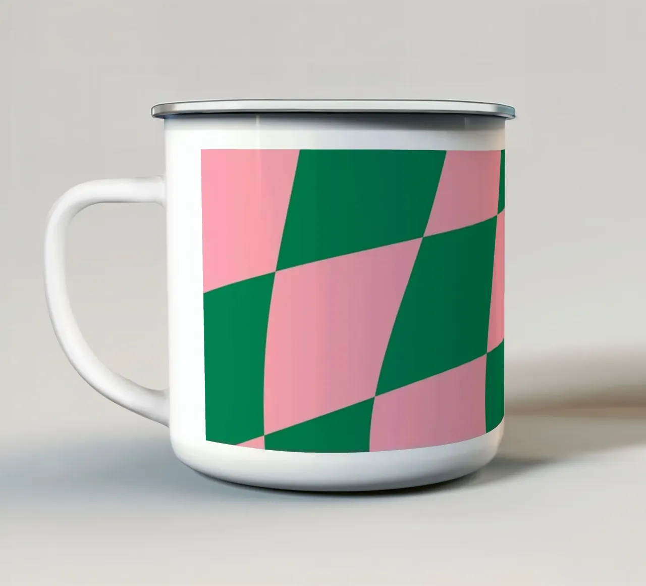 Beatitudine a scacchi tazza in smalto da Kintsugi99