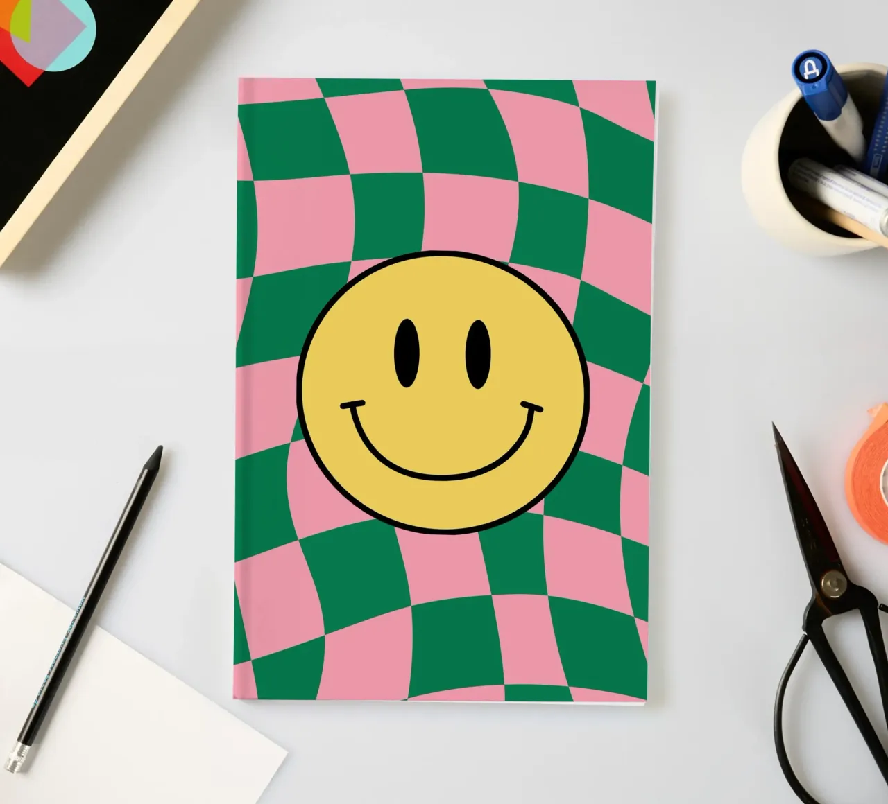 Checkered Bliss notebook by Kintsugi99