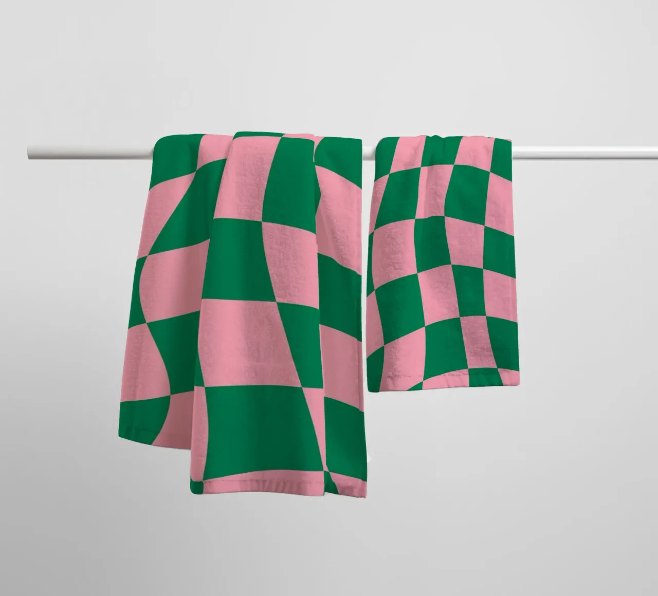 Checkered Bliss towel by Kintsugi99