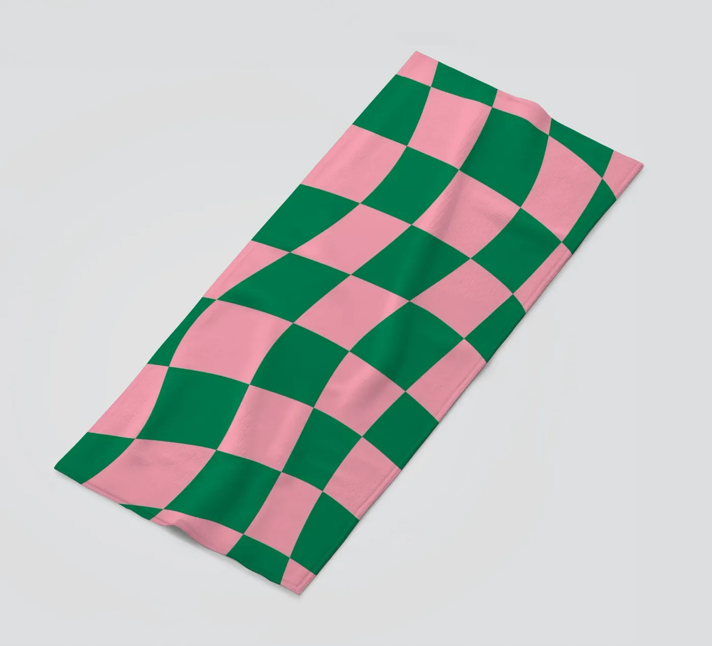 Checkered Bliss serviette de plage de Kintsugi99