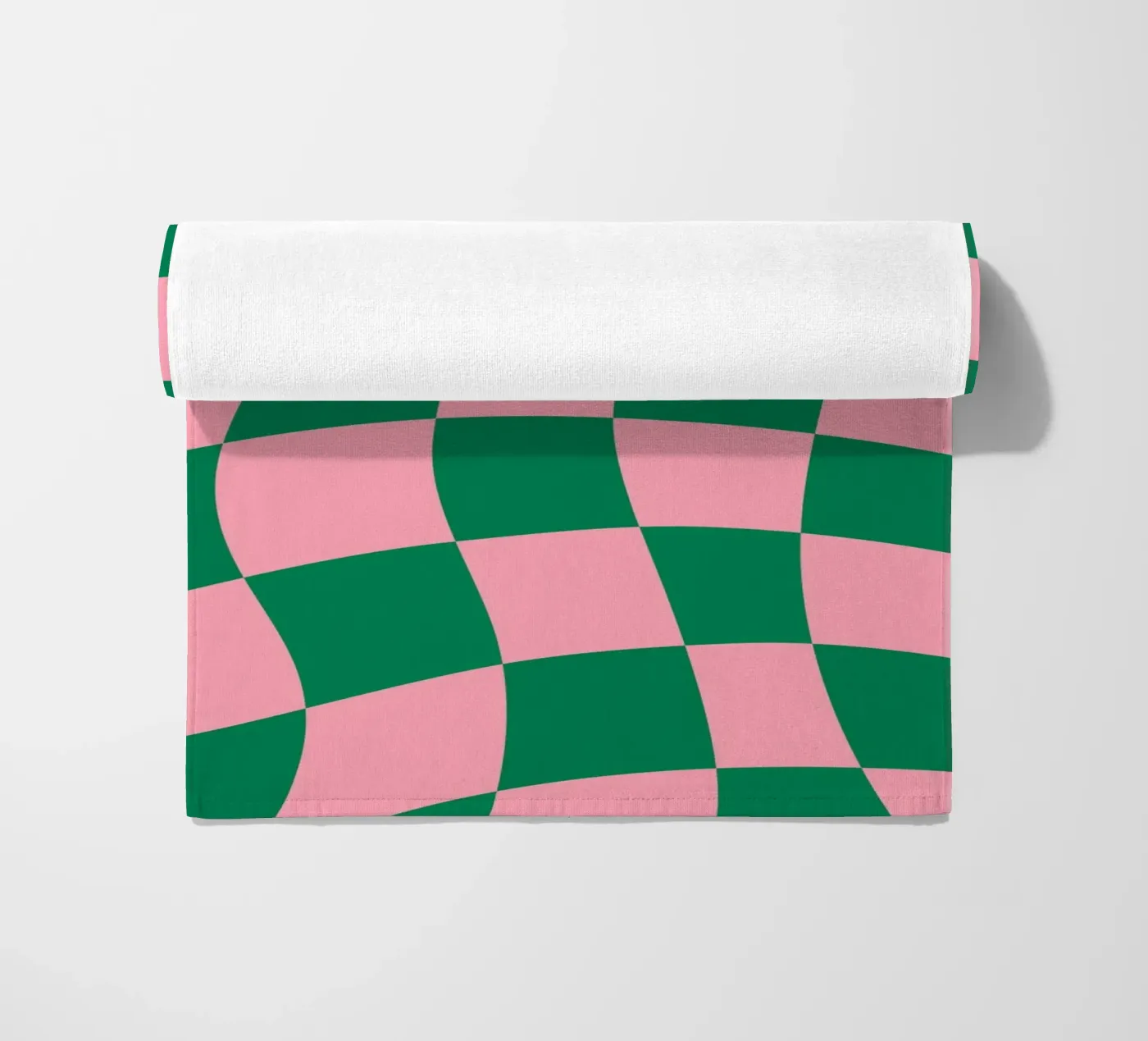 Checkered Bliss serviette de plage de Kintsugi99