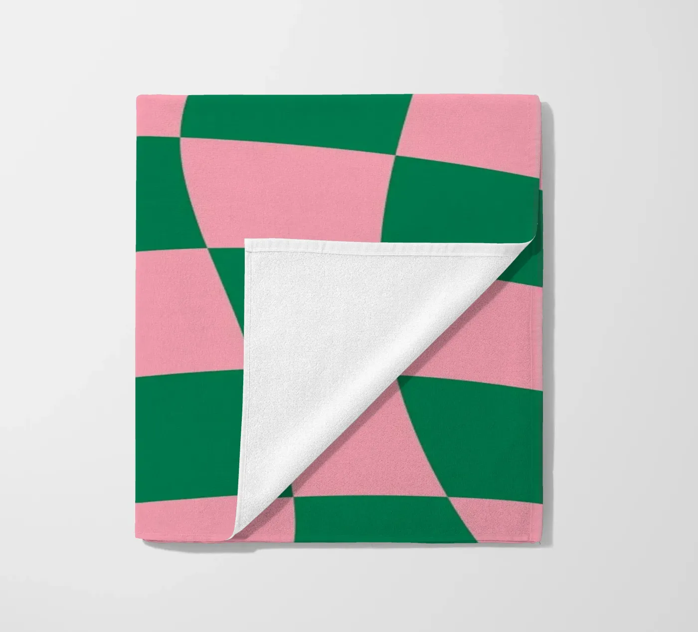 Checkered Bliss serviette de plage de Kintsugi99