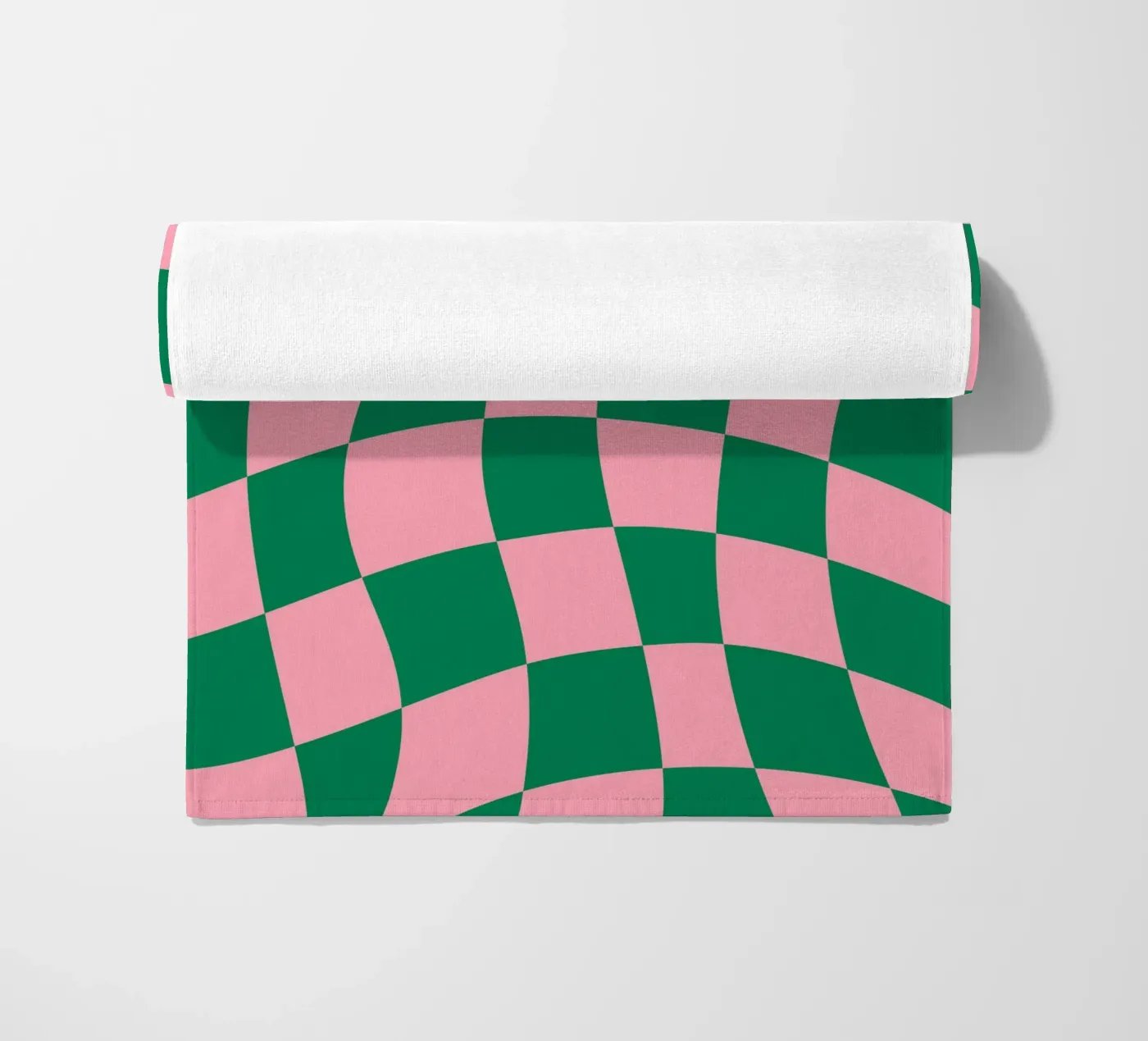 Checkered Bliss serviette de plage de Kintsugi99