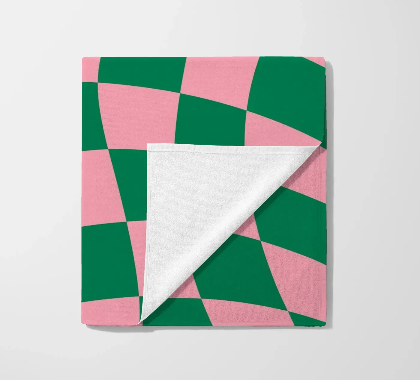 Checkered Bliss serviette de plage de Kintsugi99