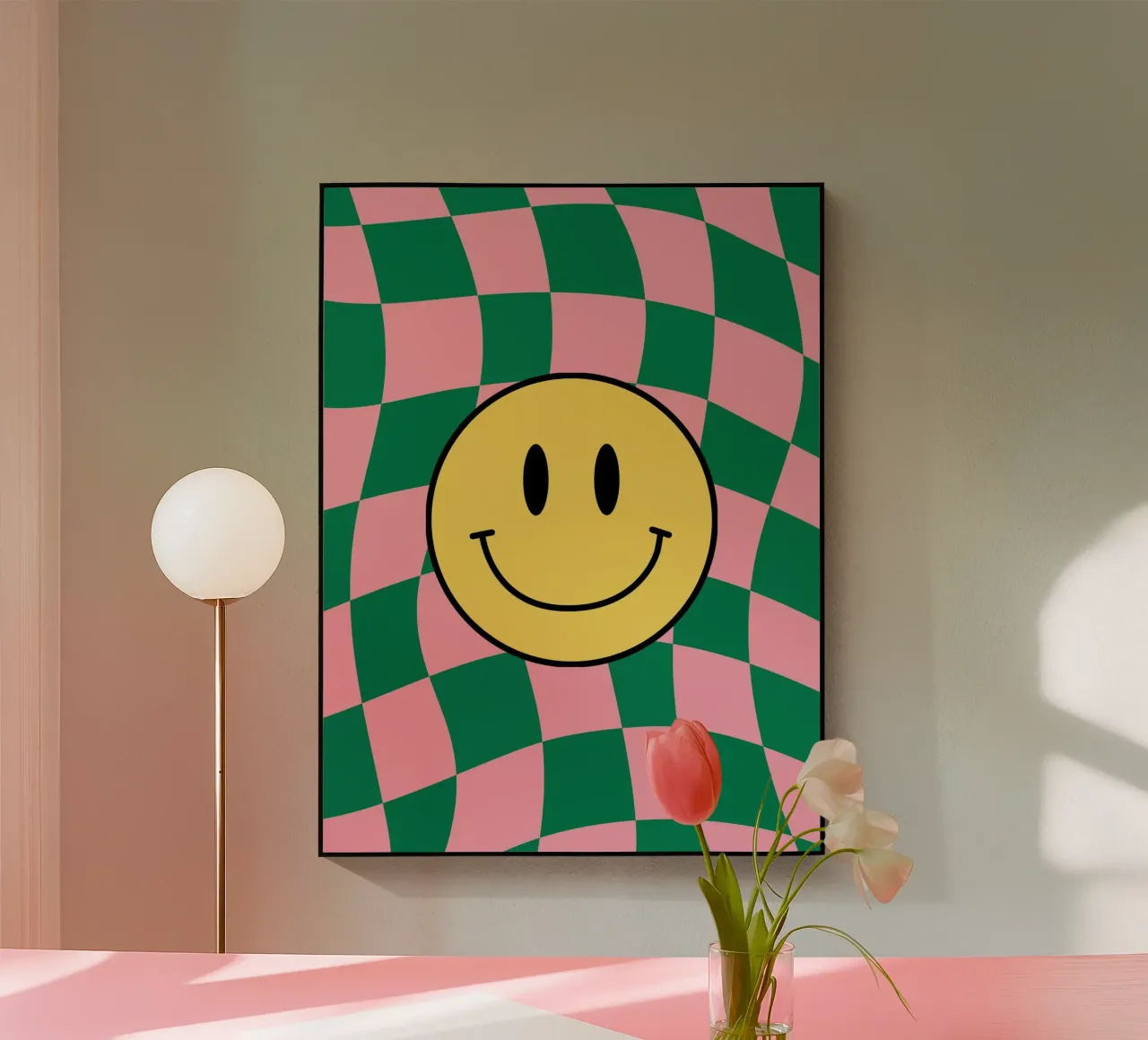 Checkered Bliss acrylic glass by Kintsugi99