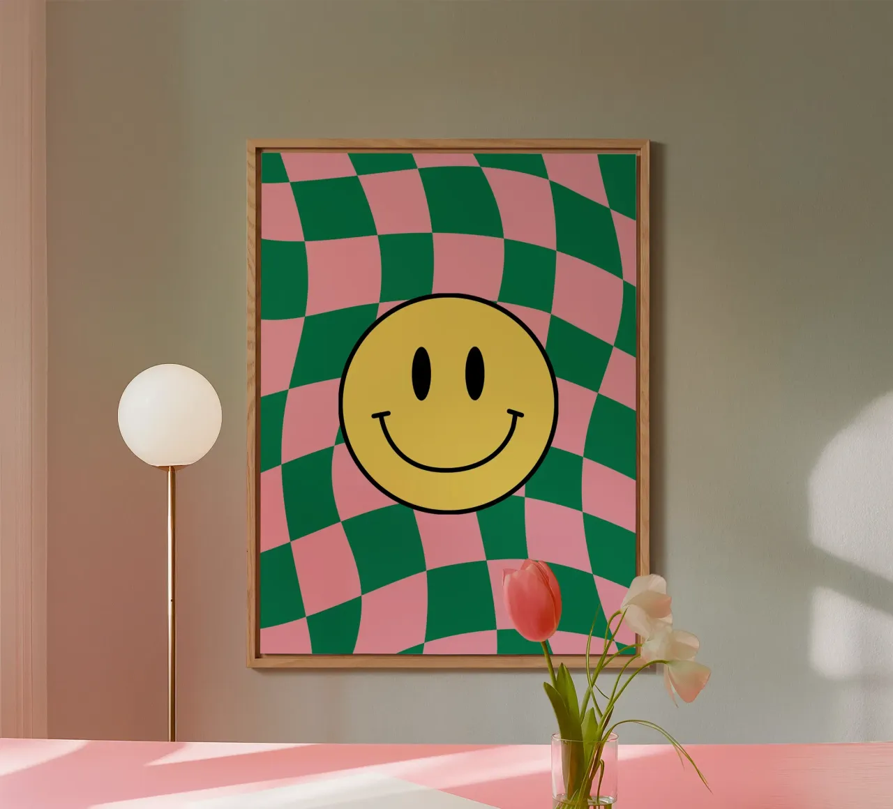 Karierte Glückseligkeit Alu-Dibond von Kintsugi99