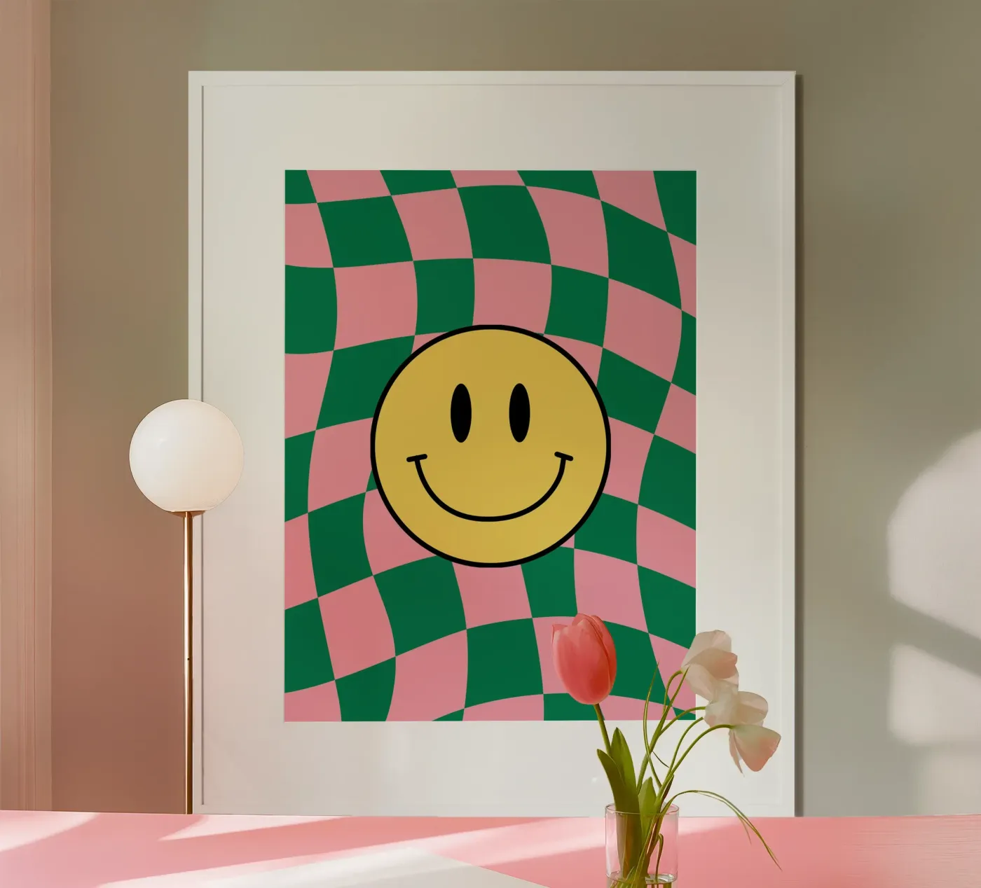 Checkered Bliss poster by Kintsugi99