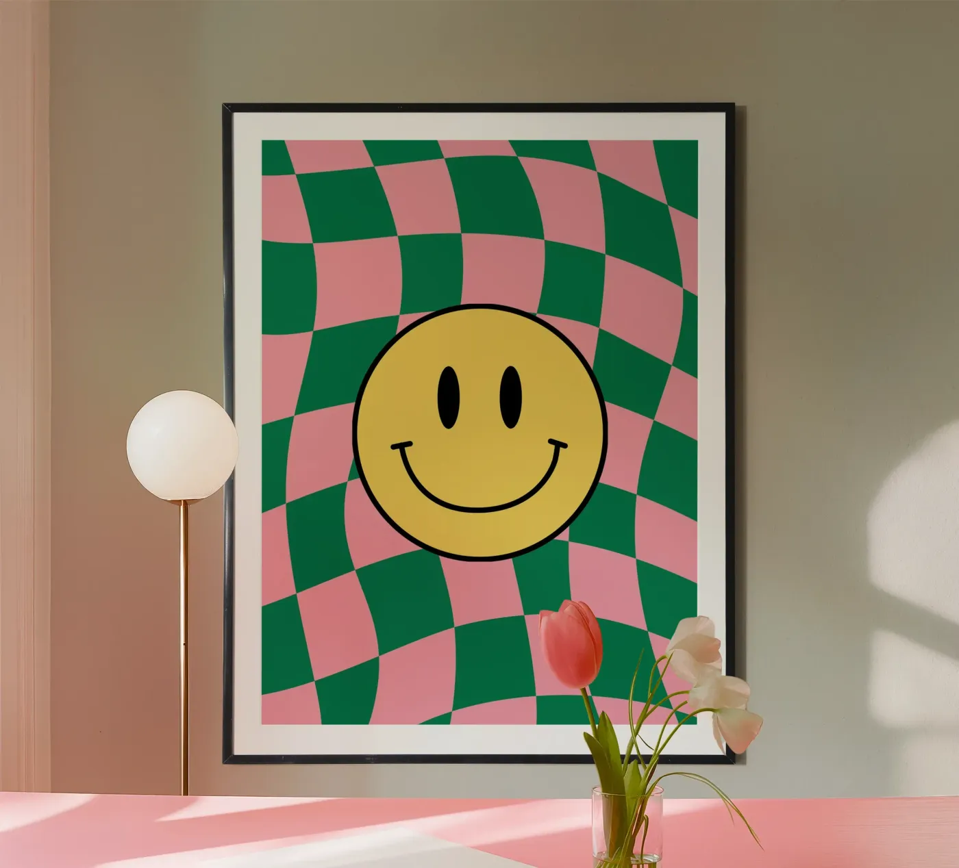 Checkered Bliss poster by Kintsugi99