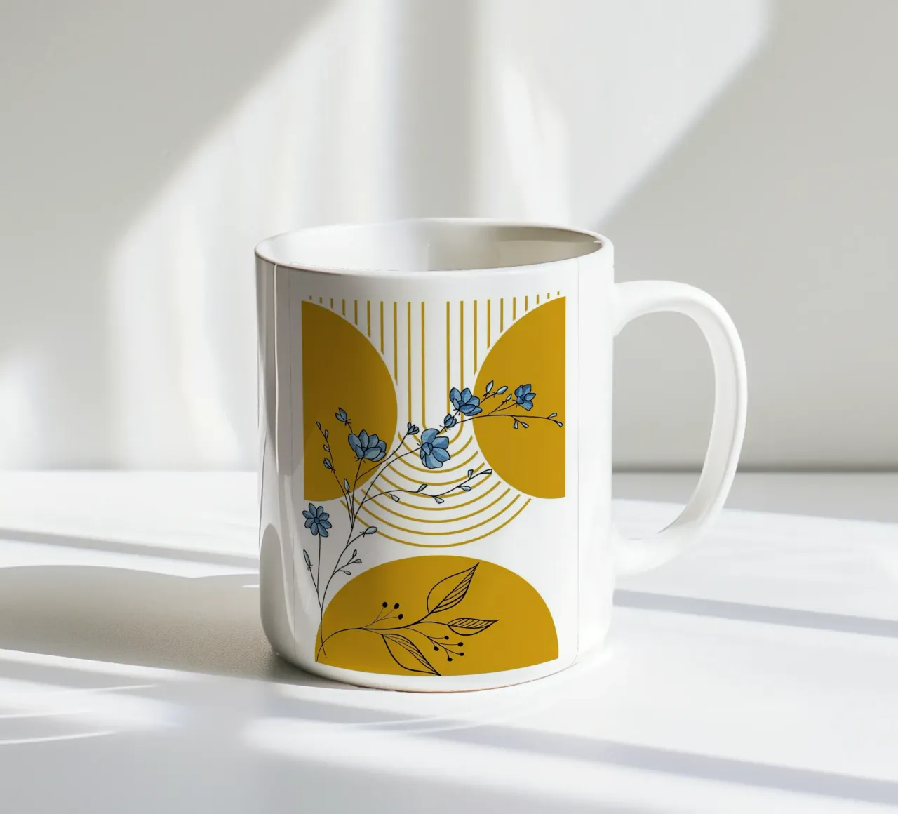 fiori fiori foglie natura tazza in ceramica da Dale Edward YoungJr