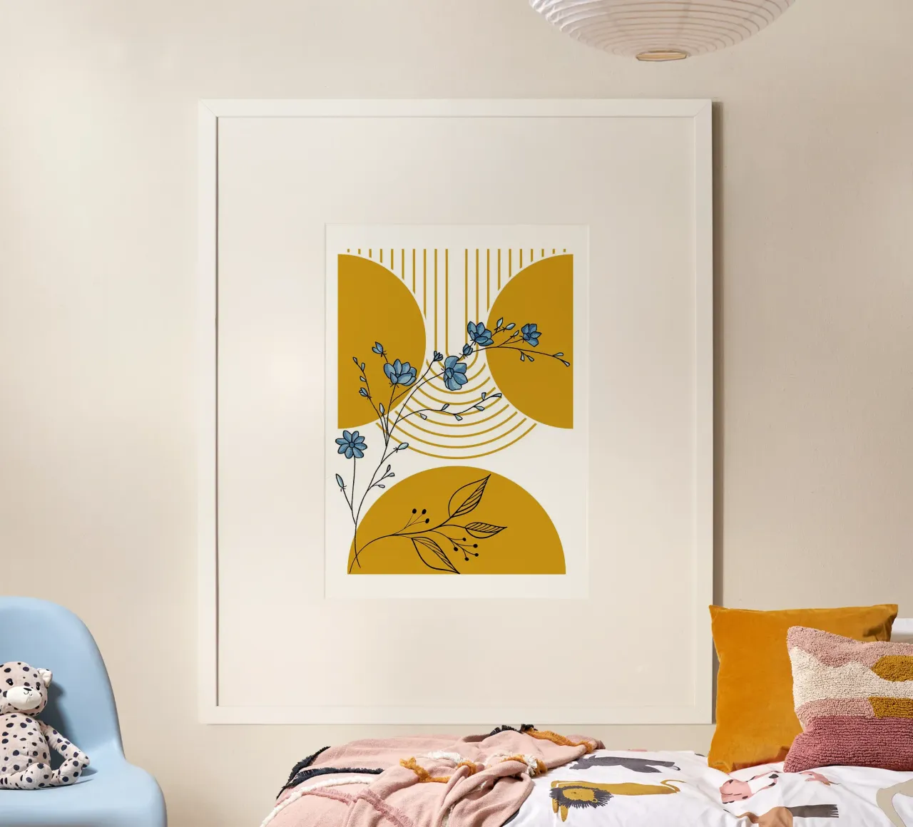 fiori fiori foglie natura poster con telaio in plastica da Dale Edward YoungJr