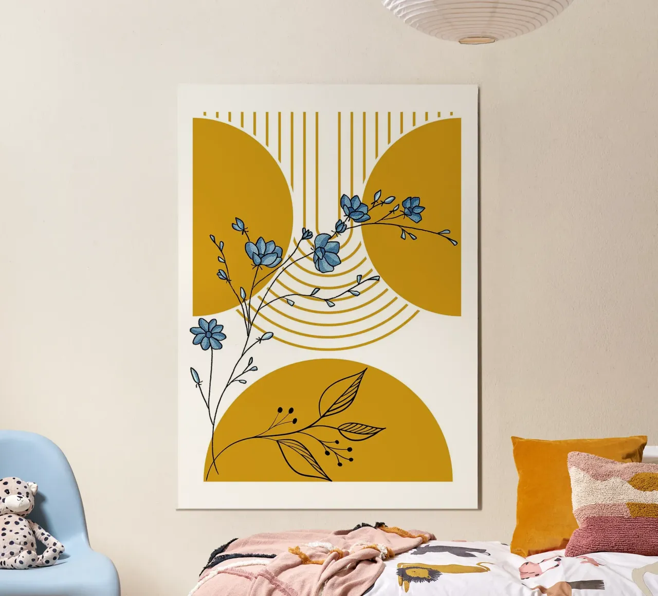 fiori fiori foglie natura poster con telaio in plastica da Dale Edward YoungJr