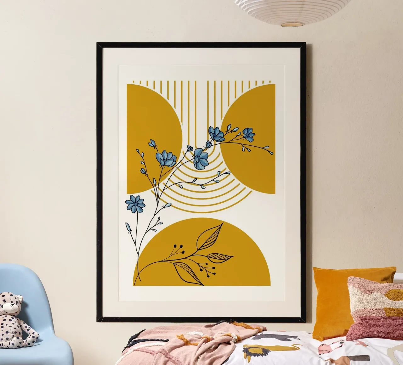 fiori fiori foglie natura poster con telaio in plastica da Dale Edward YoungJr