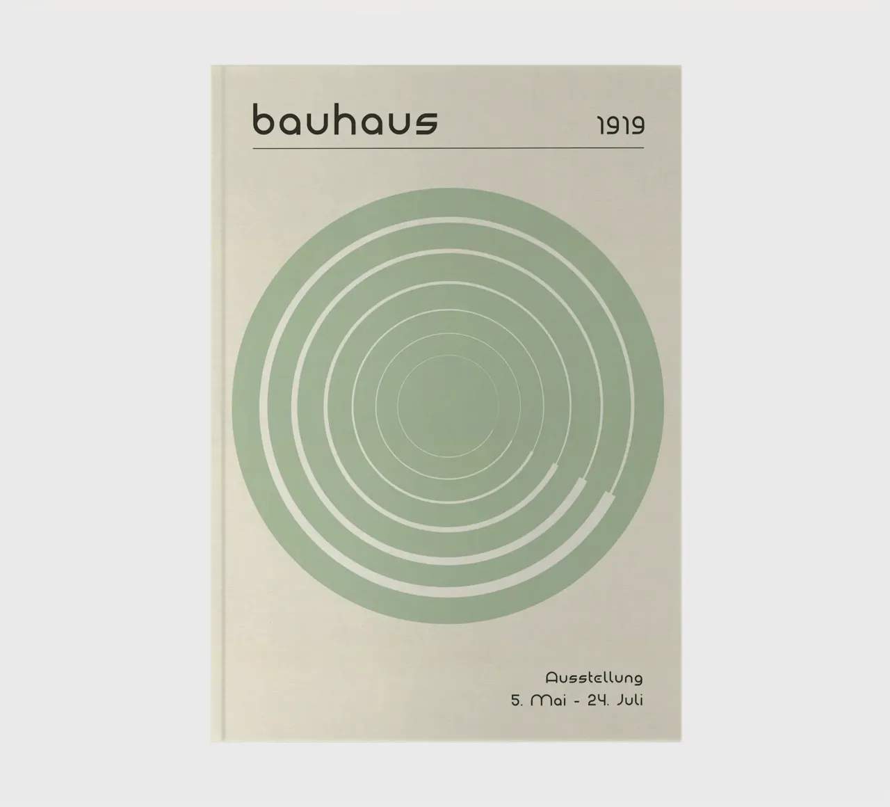 concentric circles typography exhibition poster notebook by Dale Edward YoungJr
