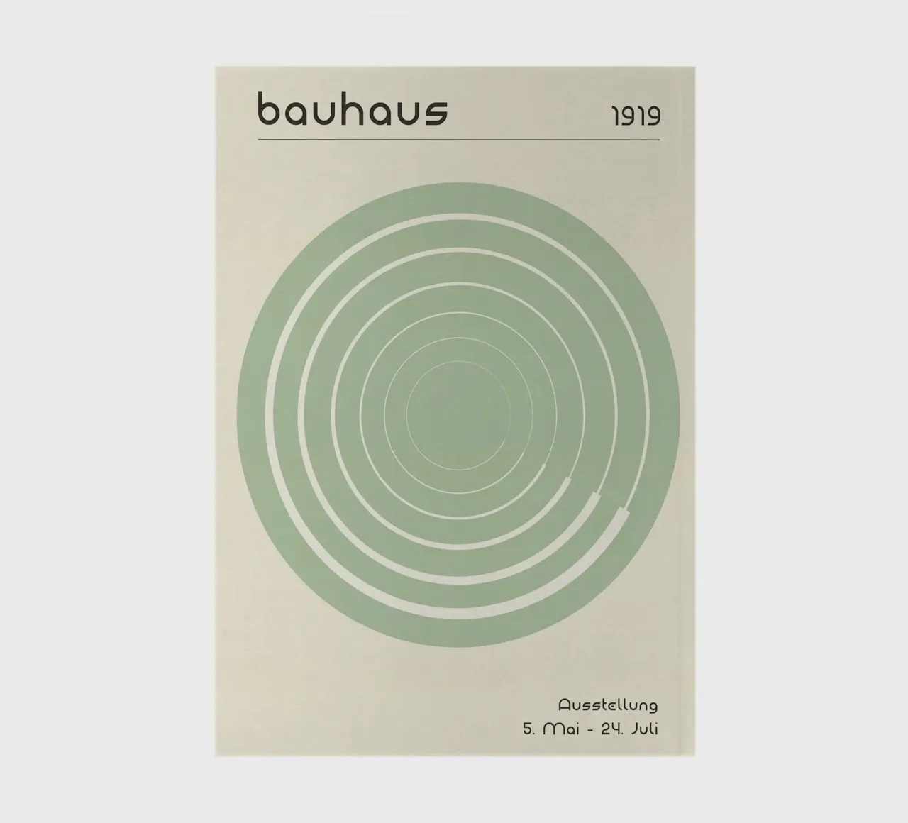 concentric circles typography exhibition poster notebook by Dale Edward YoungJr