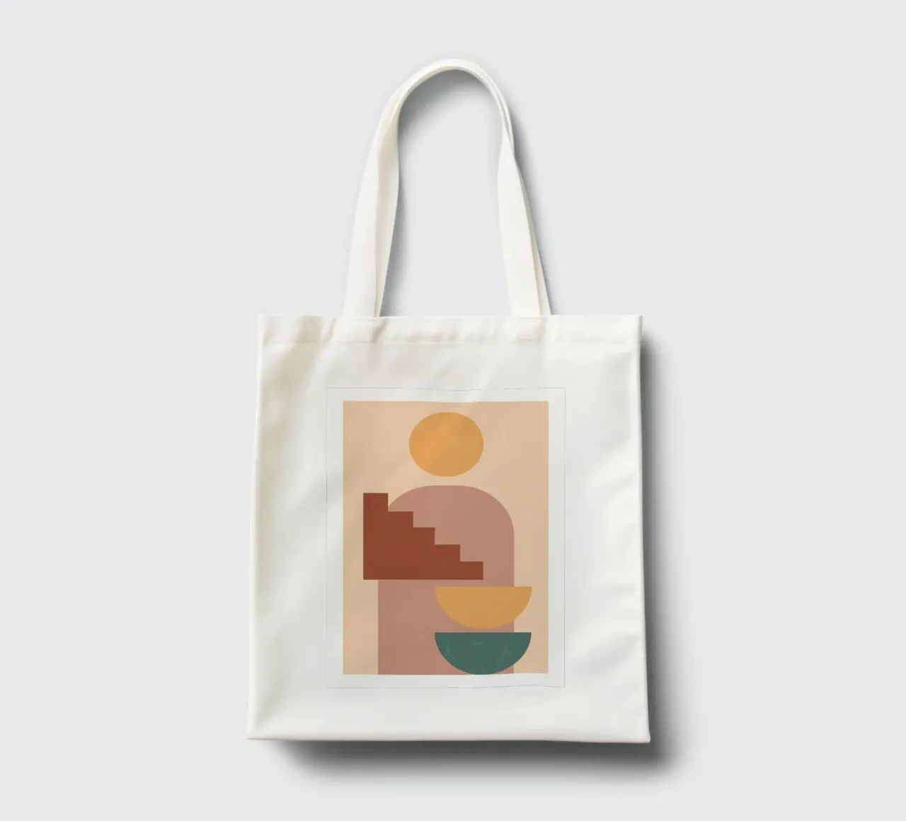 formas geométricas círculo semicírculo rectángulo tote bag de Dale Edward YoungJr