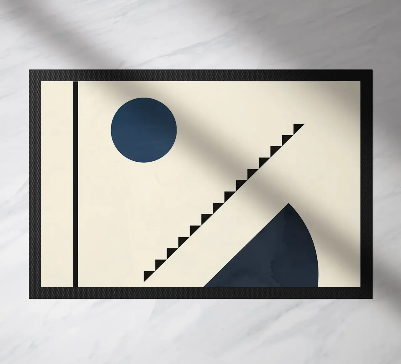 semi-circle doormat by Dale Edward YoungJr