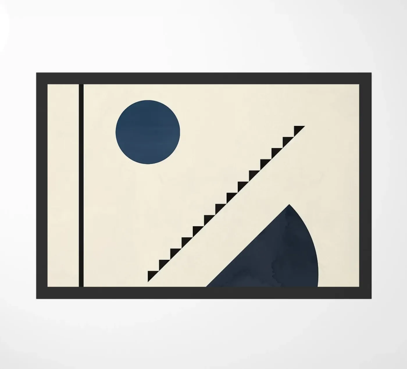 semi-circle doormat by Dale Edward YoungJr