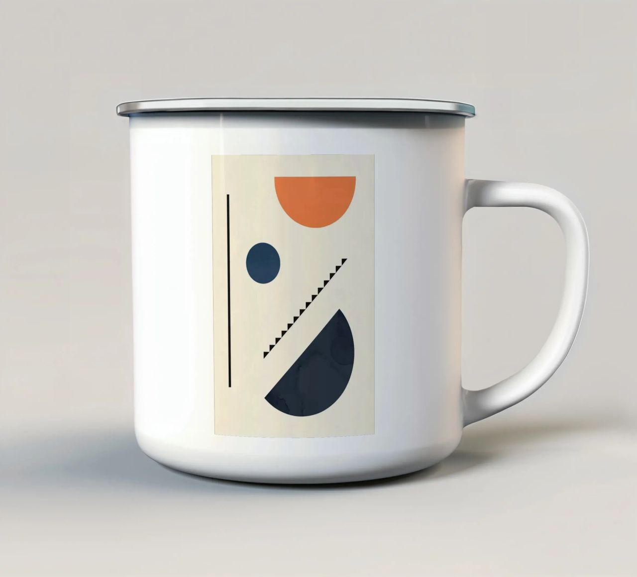 semicerchio tazza in smalto da Dale Edward YoungJr