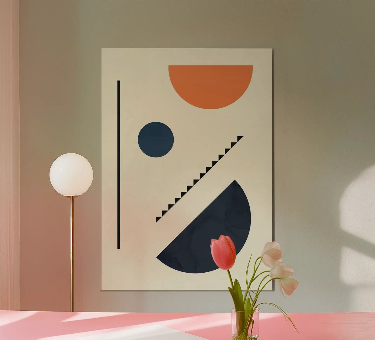 circle semi-circle poster de Dale Edward YoungJr