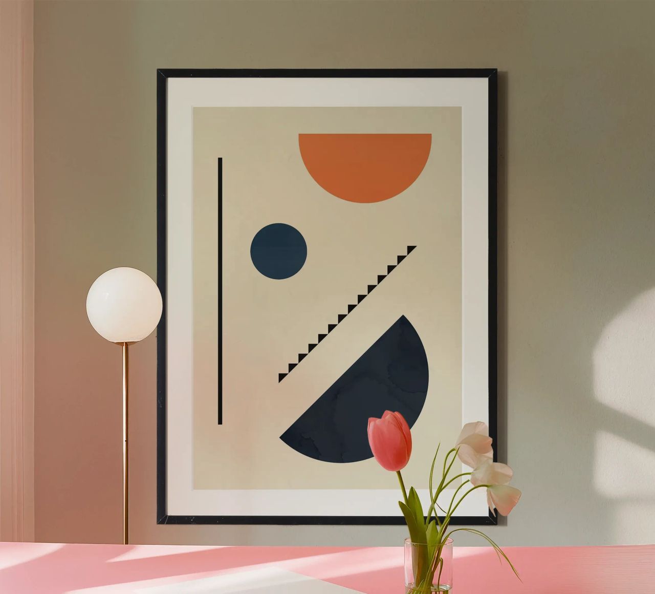 circle semi-circle poster de Dale Edward YoungJr
