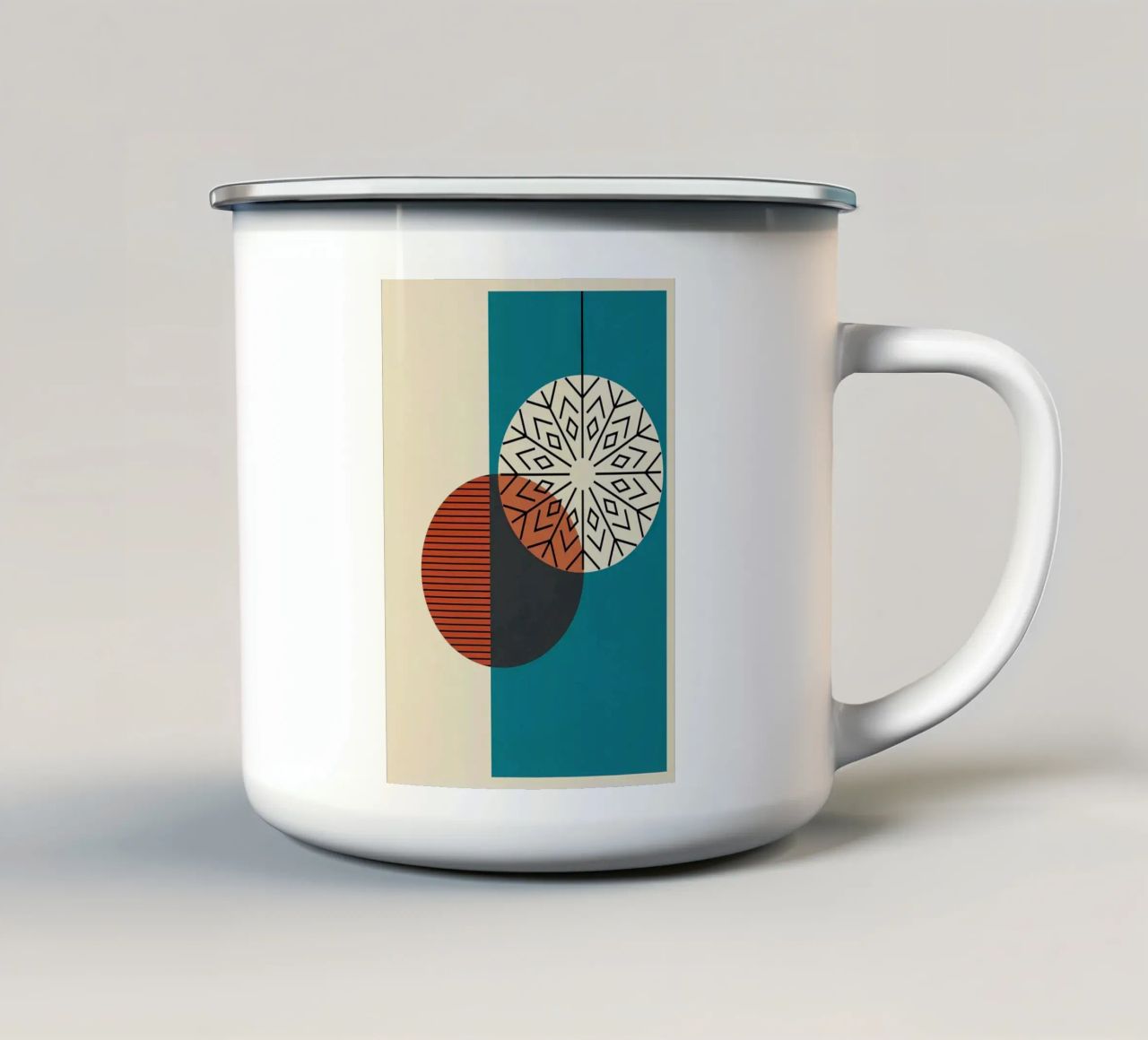 forme geometriche modelli di cerchi tazza in smalto da Dale Edward YoungJr