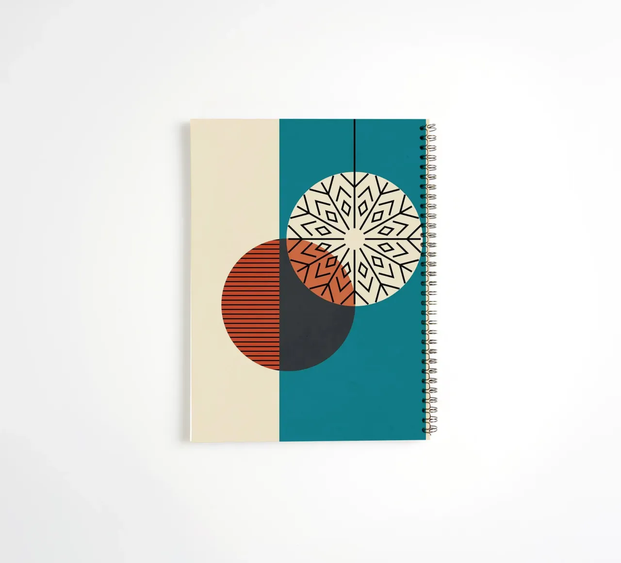 geometric shapes circle patterns spiral notebook by Dale Edward YoungJr