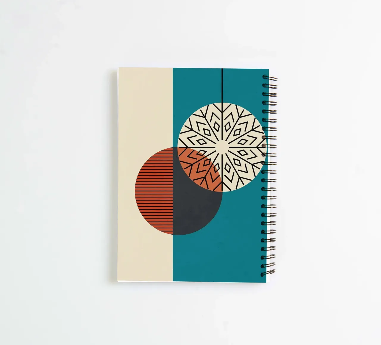 geometric shapes circle patterns spiral notebook by Dale Edward YoungJr