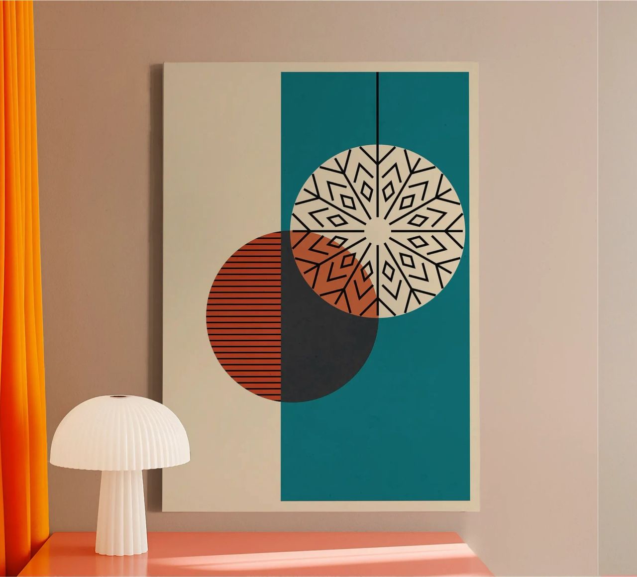 geometric shapes circle patterns canvas by Dale Edward YoungJr