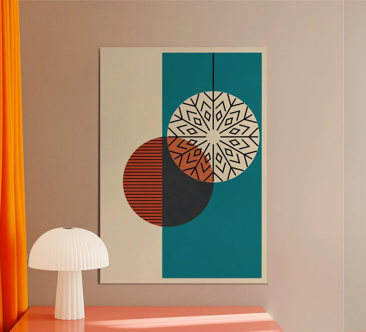 Geometrische Formen Kreismuster Poster von Dale Edward YoungJr