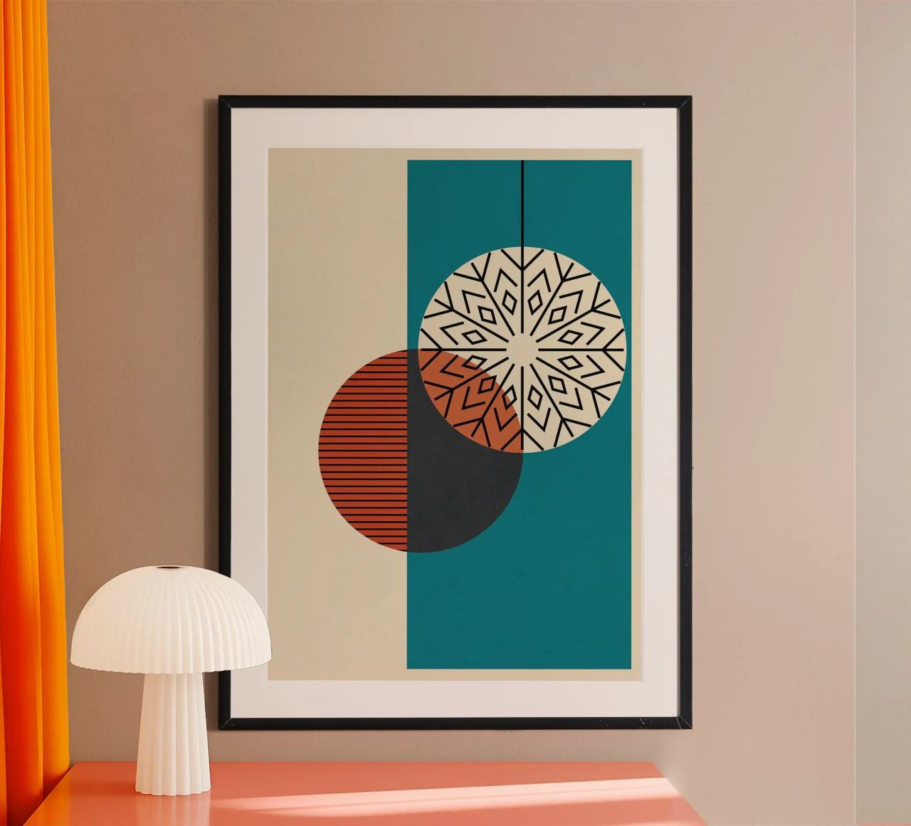 Geometrische Formen Kreismuster Poster von Dale Edward YoungJr