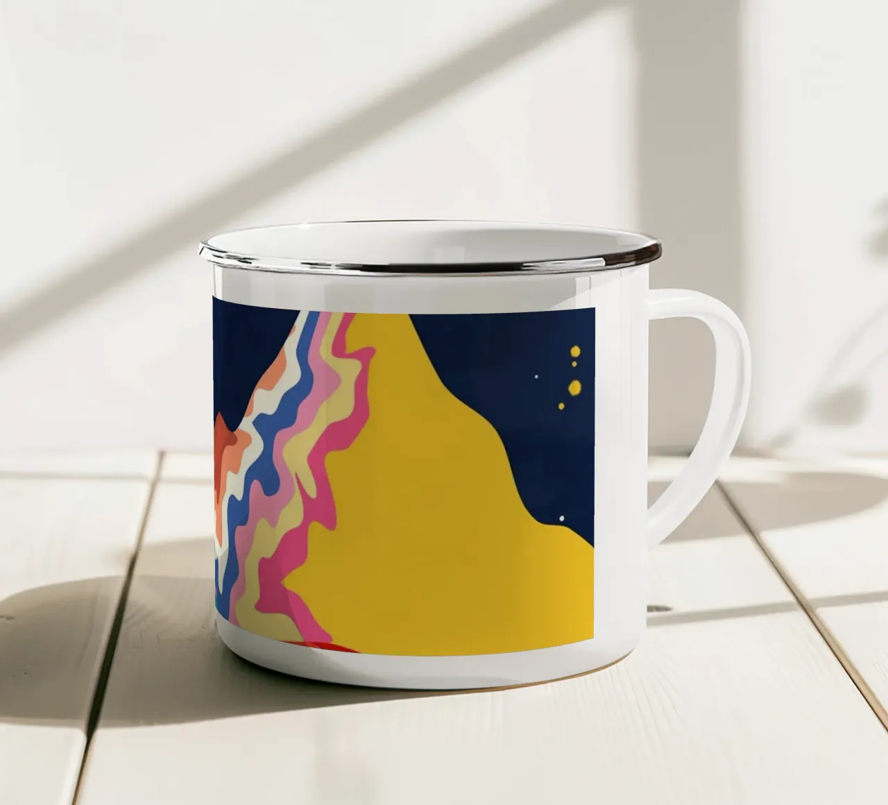 Picchi cromatici tazza in smalto da Kintsugi99