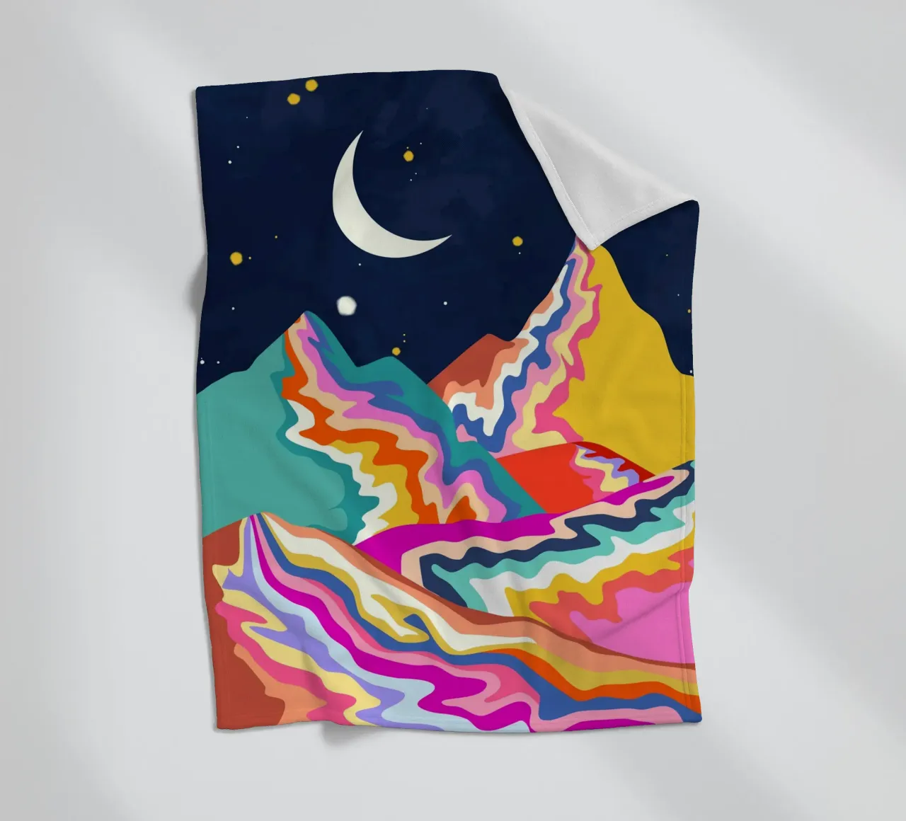 Picchi cromatici coperta in pile da Kintsugi99