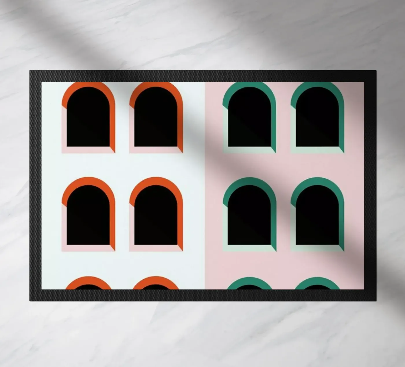 Arched Window House deurmat van Linda Gobeta