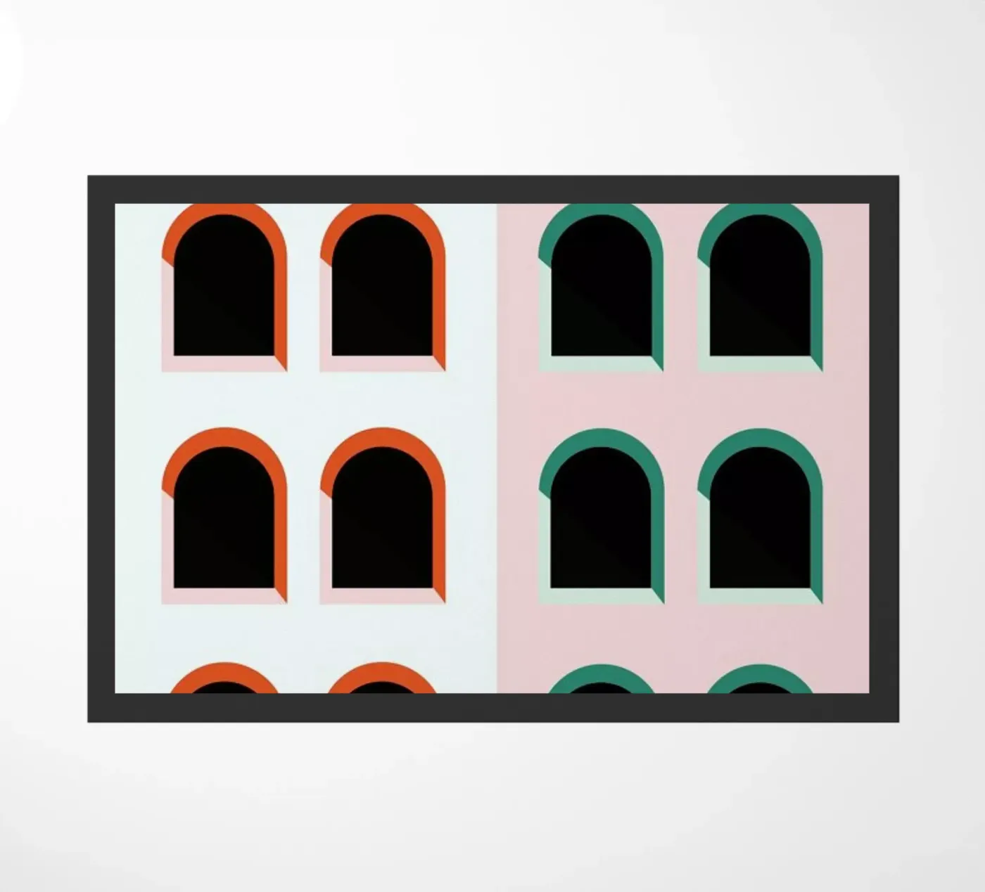 Arched Window House deurmat van Linda Gobeta