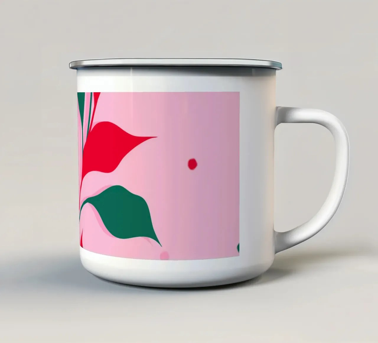 Blossoms in Crimson tazza in smalto da Kintsugi99