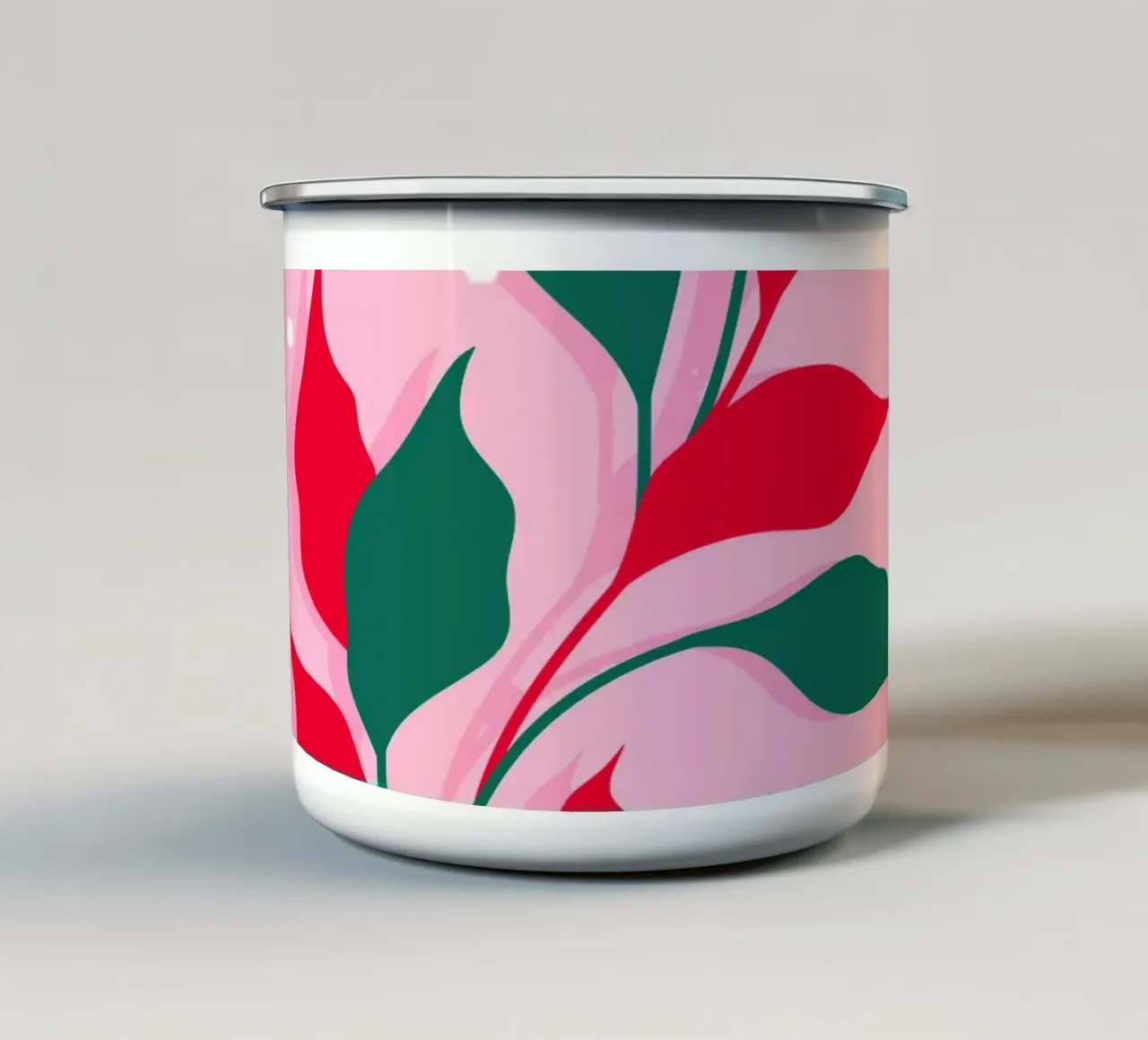 Blossoms in Crimson tazza in smalto da Kintsugi99