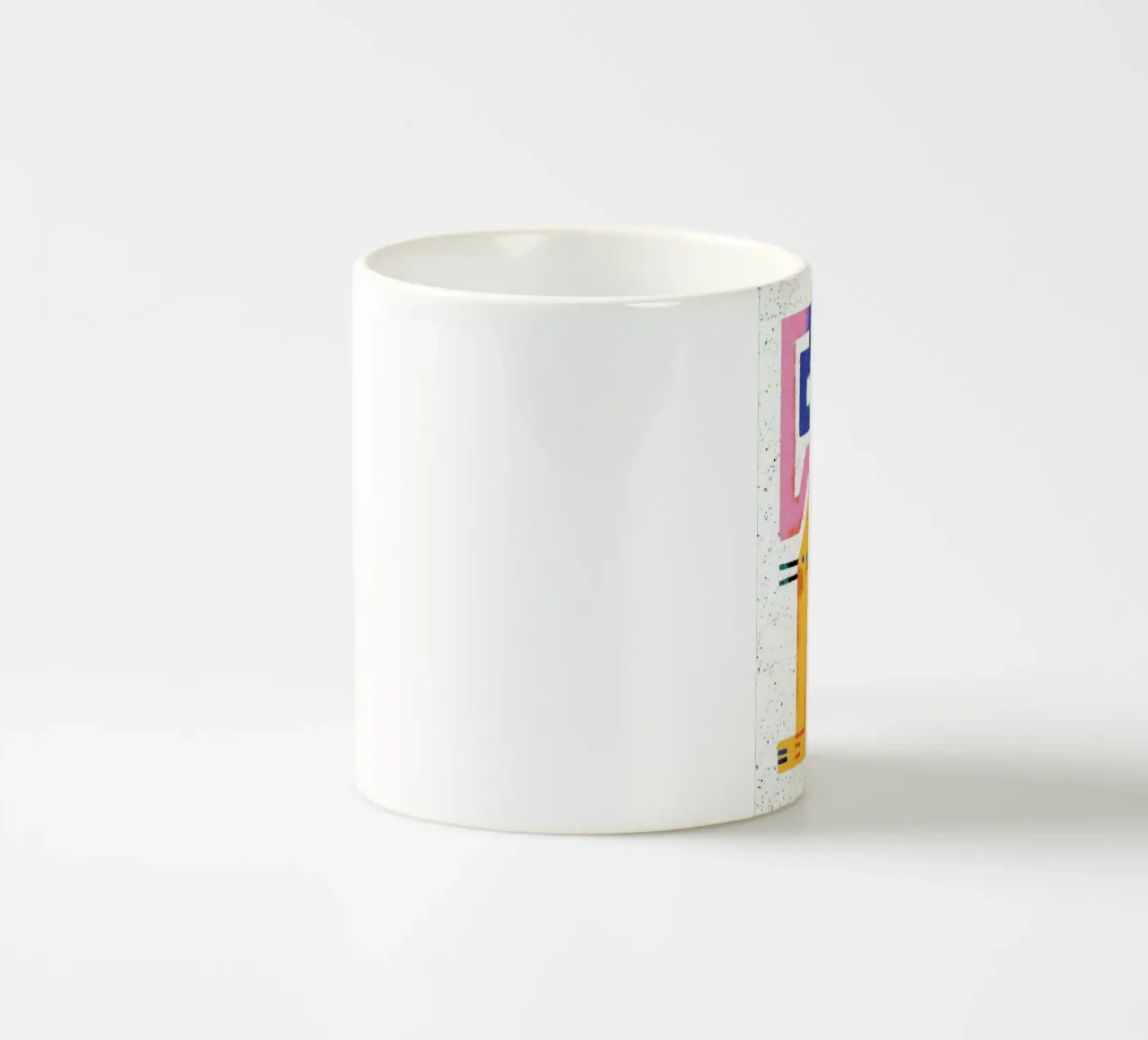 gatto forme geometriche design astratto tazza in ceramica da MinimalistPosterCharles